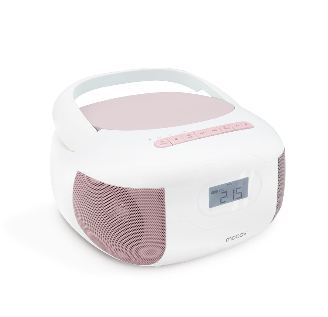 CD Player Radio Eden Bluetooth, MP3 mit USB-Anschluss, Micro-SD-Karte - Rosa - Metronic 477185