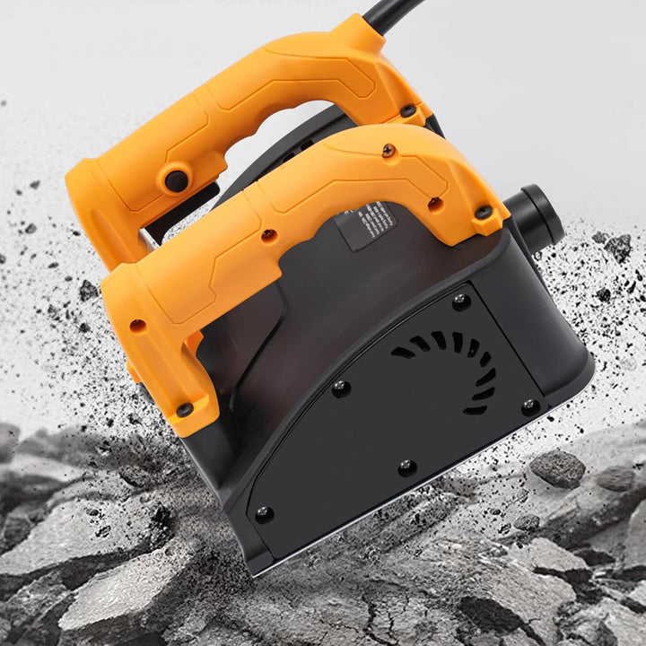 Betonfräse Elektrische 1200W, 1000-4000r/min Sanierungsfräse, Putzfräse Mauerfräse, 1-4mm Hobeltiefe