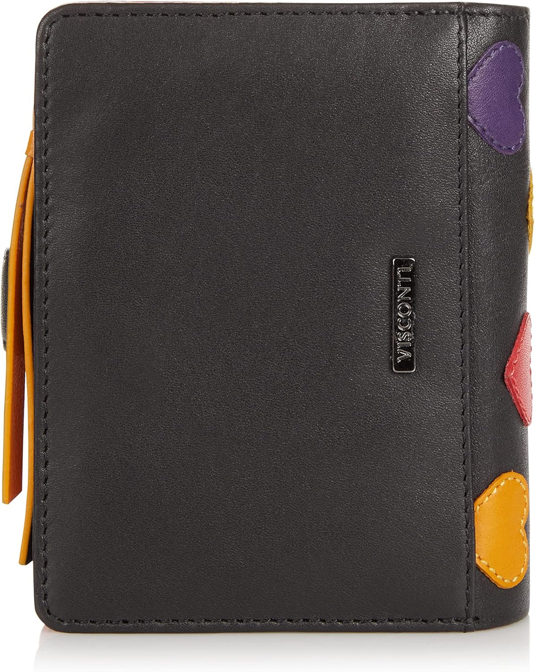 VISCONTI 100% Pur Leder Portemonnaie Damen RFID Schutz Geldbeutel Geldbörse Bifold Mehrfarbig Portmo