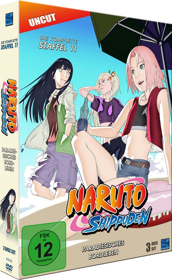 Naruto Shippuden - Staffel 11: Paradiesisches Bordleben (Episoden 443-462, uncut) [3 DVDs] , 3 Stück