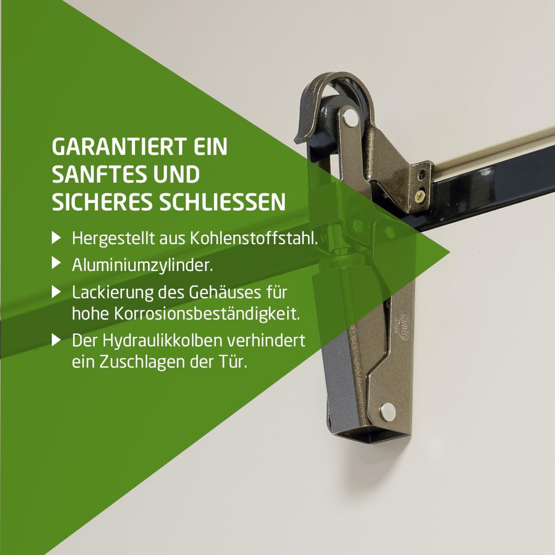 Amig - Türschliesser - Hydraulisch - Aluminium - 108 x 32 mm - Für Türbremse, Türstopper oder Türdäm