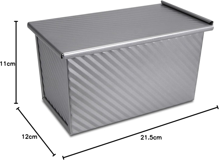Städter we love baking Toastbrotform mit Deckel, 21,5 x 12 cm, Antihaftbeschichtung, PFAS frei, Temp