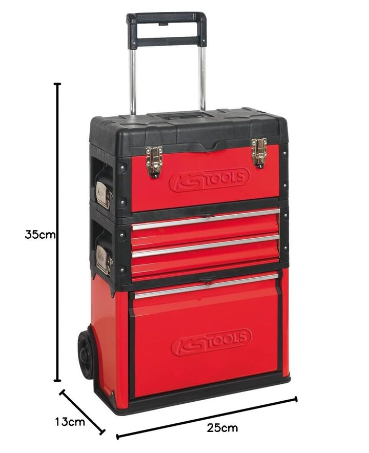 KS Tools Mobile Kunststoff Stahlblech Tool Box, 850.0340