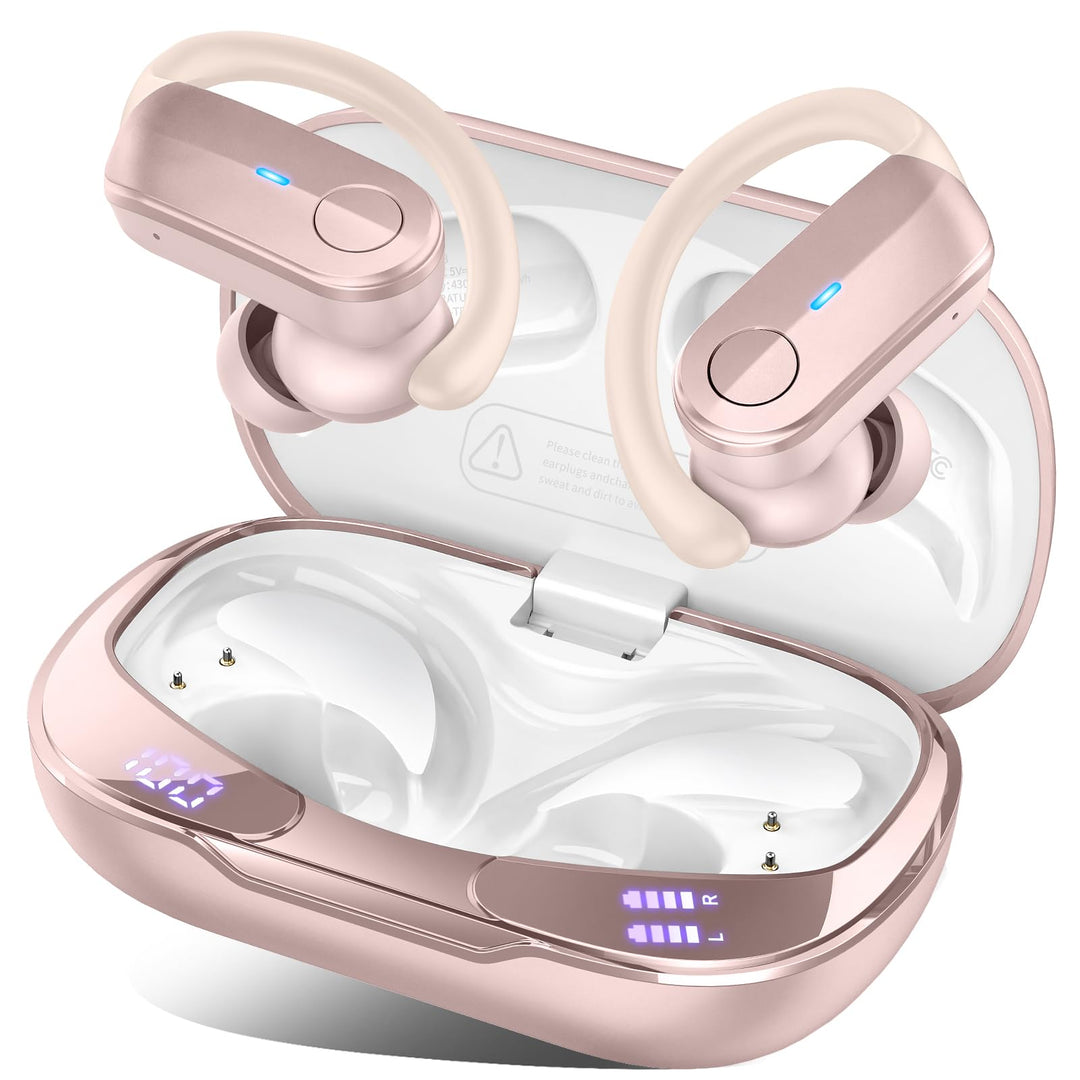 Ordtop 2026 Bluetooth Kopfhörer Sport, 70Std In Ear Kopfhörer Bluetooth 5.4, HiFi Stereo Tiefer Bass
