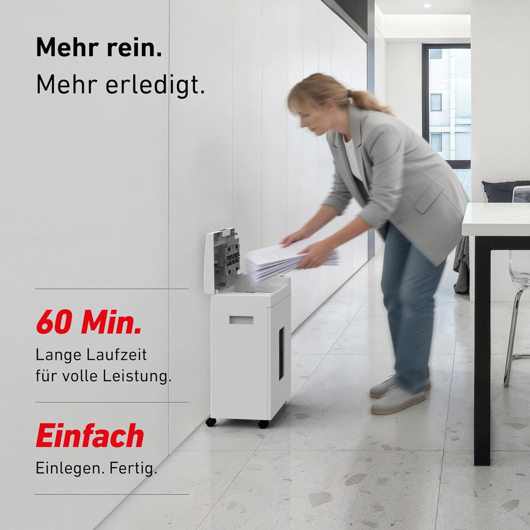 Autofeed Aktenvernichter IDEAL Shredcat 8292, 200 Blatt Papierstapel mit automatischem Einzug schred