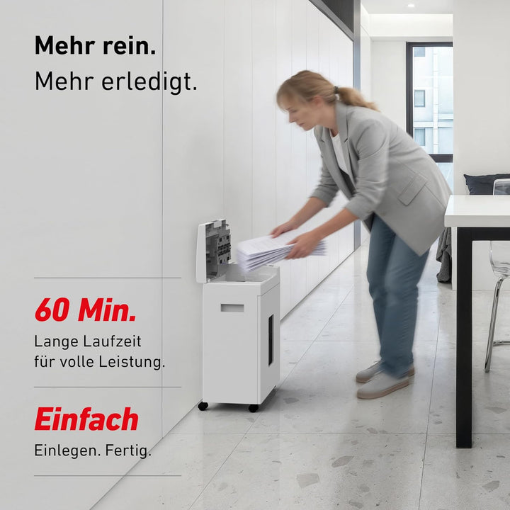 Autofeed Aktenvernichter IDEAL Shredcat 8292, 200 Blatt Papierstapel mit automatischem Einzug schred