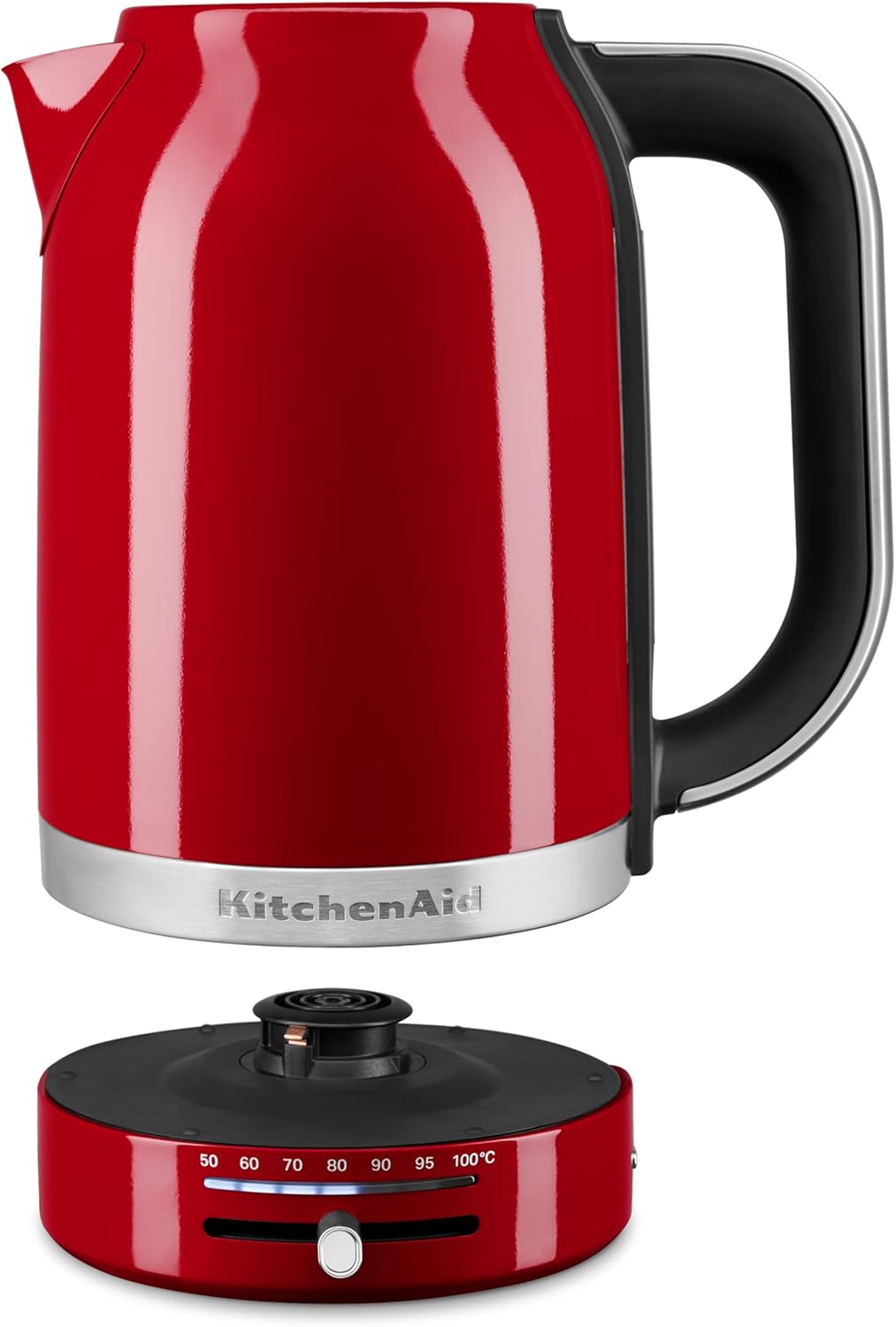 KitchenAid Wasserkocher mit Temperatureinstellung von 50 bis 100°C | Teekocher mit Temperaturanzeige