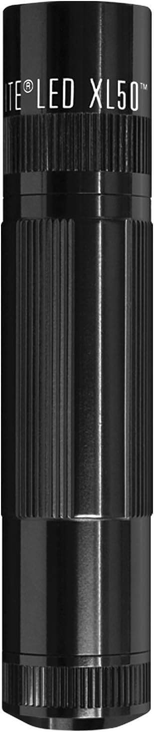 Mag-Lite XL50-S3016 LED Taschenlampe XL50, 200 Lumen, 12cm schwarz mit 3 Modi und Endkappenschalter
