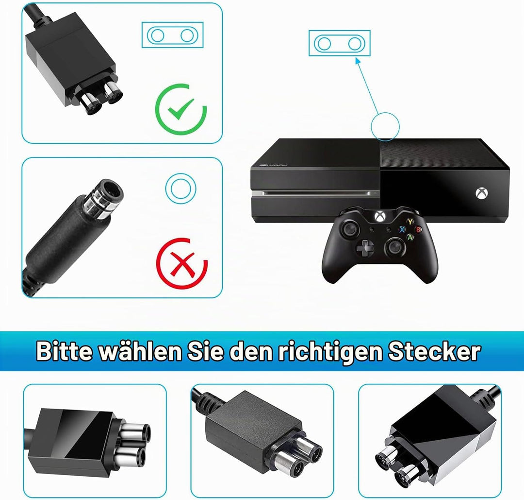 ARyee Xbox One Netzteil, Xbox One Power Brick, AC Adapter Netzteil Ladekabel Ersatz für Xbox One Kon