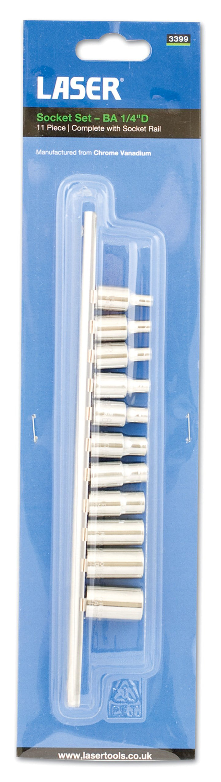 Laser 3399 3399 9-teilig 1/4" D BA-Nüsse