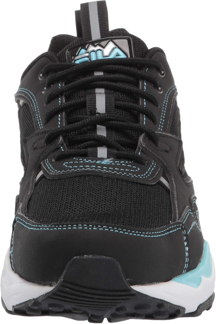 FILA Herren Trail Tracer Sneaker 42 EU Schwarz Weiss Metallic Silber, 42 EU Schwarz Weiss Metallic S