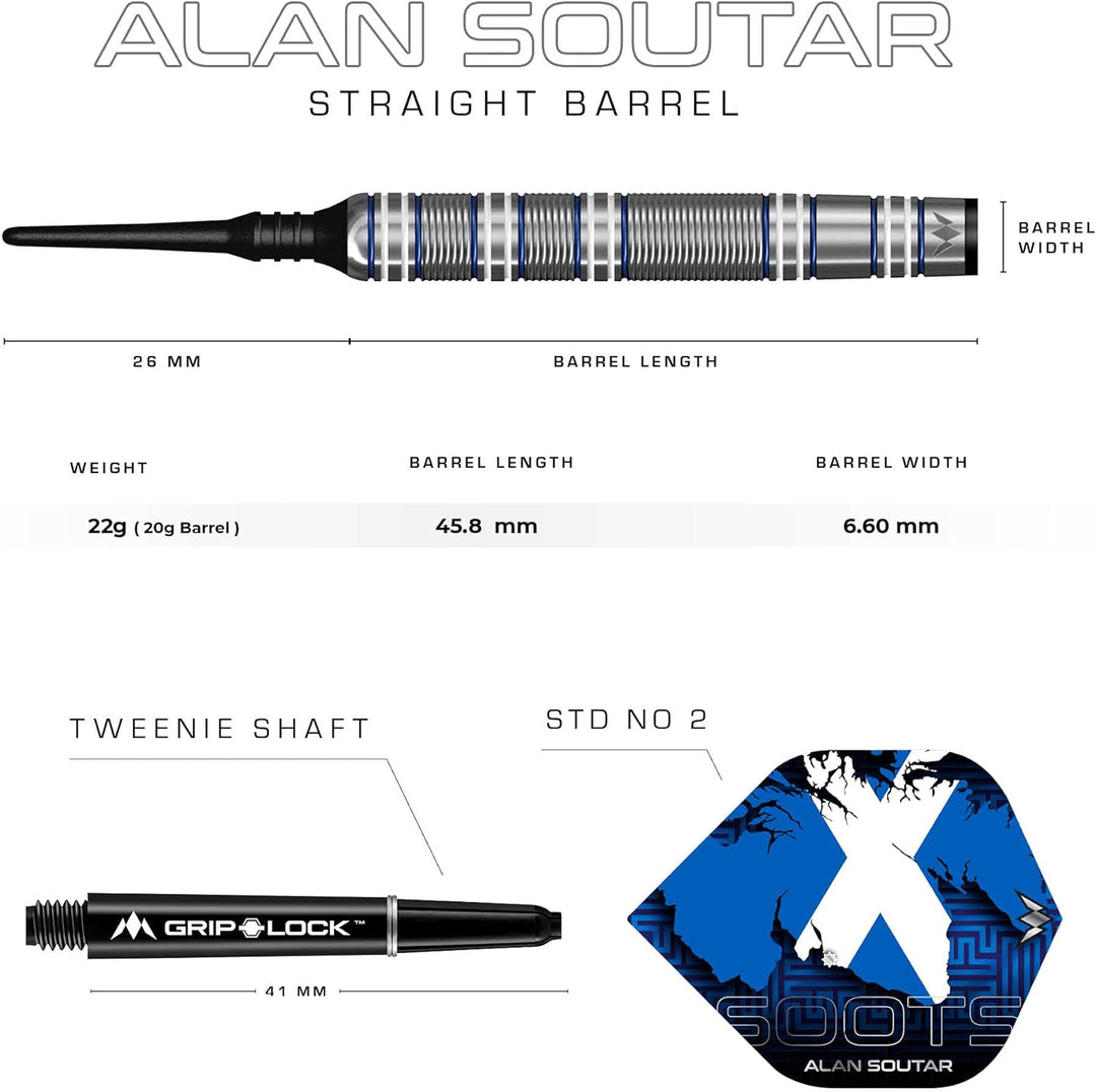 Mission Alan Soutar Blue & White 90% Softdarts 22 Gramm