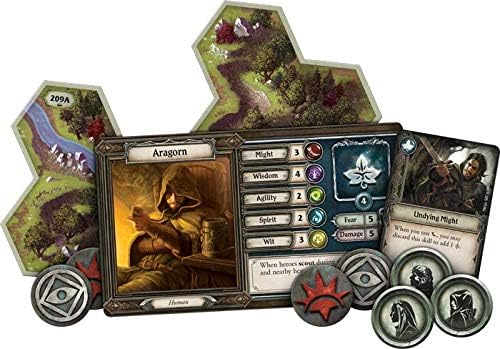 Fantasy Flight Games , Lord of the Rings: Journeys in Middle-Earth , Board Game , Ages 14+ , 1-5 Pla