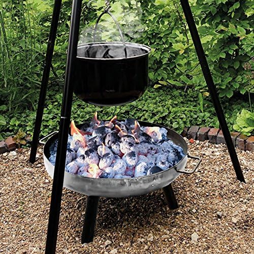 Jürgen Westerholt GmbH Multi-Grillset Feuerschale Grillrost Kochtopf 15L Fischfilethalter Kesselgula