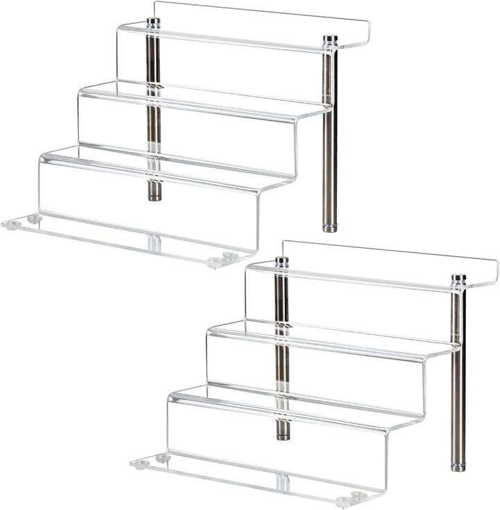 LileZbox Acryl-Display-Riser-Regal für Pops-Figuren, klarer kleiner 4-Stufen-Display-Ständer zum Prä