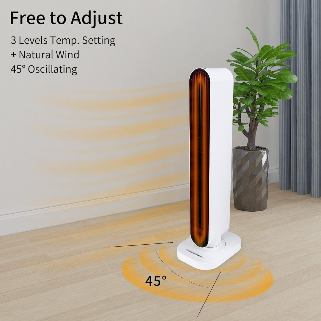 Simple Deluxe Heizlüfter Heizstrahler Elektrische Raumheizung Heizung Elektrisch mit Fernbedienung,1