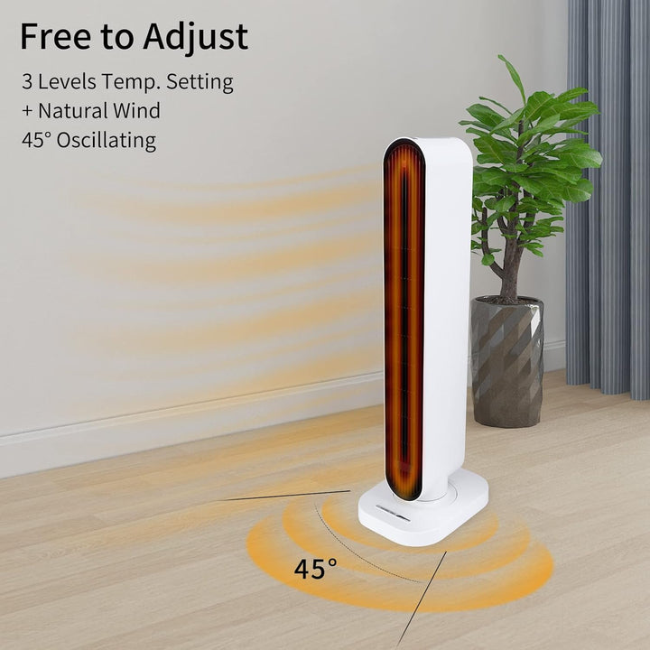 Simple Deluxe Heizlüfter Heizstrahler Elektrische Raumheizung Heizung Elektrisch mit Fernbedienung,1