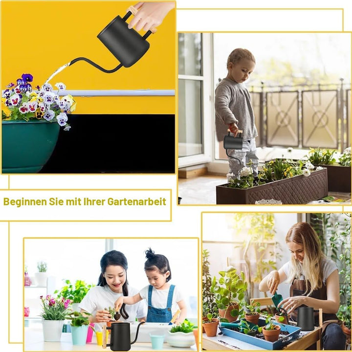 LPAMABA 1L Indoor Giesskanne Edelstahl Giesskanne Klein GiesskanneGiesskanne für Zimmerpflanzen Sukk