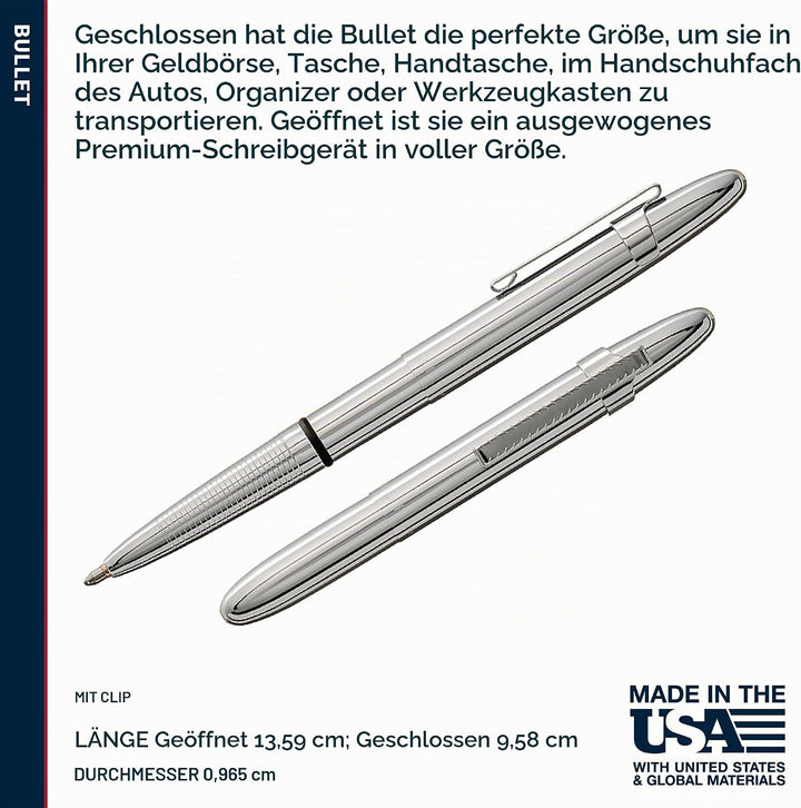 FISHER Space Pen Chrome Bullet Space Pen