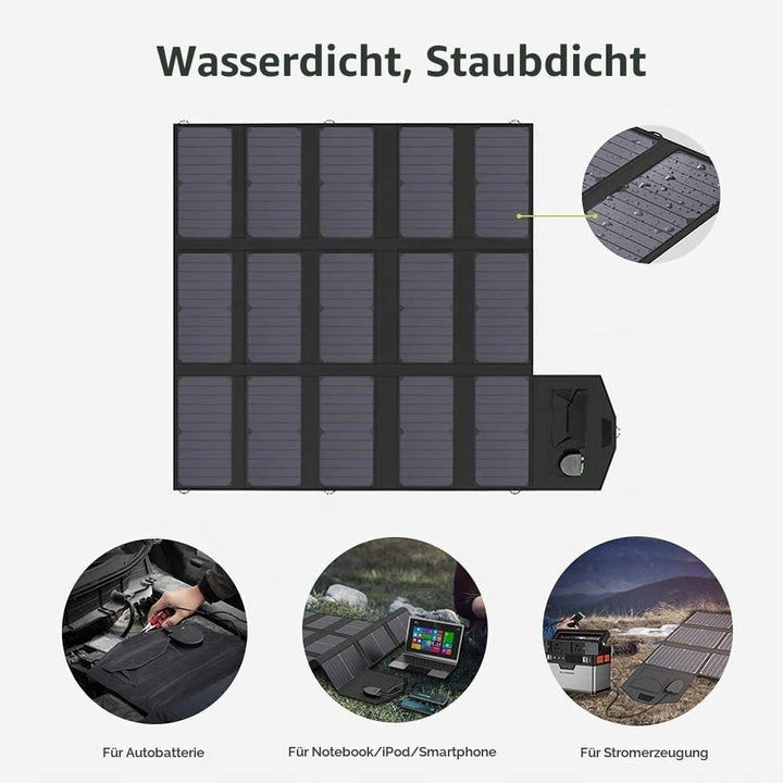 ALLPOWERS 100W Faltbares Solarpanel Tragbares Solarpanel Monokristalline Solarmodul Solarladegerät m