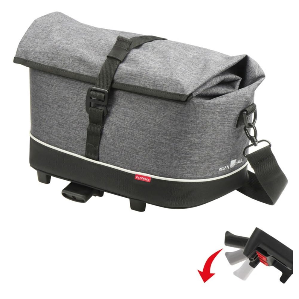 KlickFix Unisex -Erwachsene Rackpack, Tweed grau, 8 Liter
