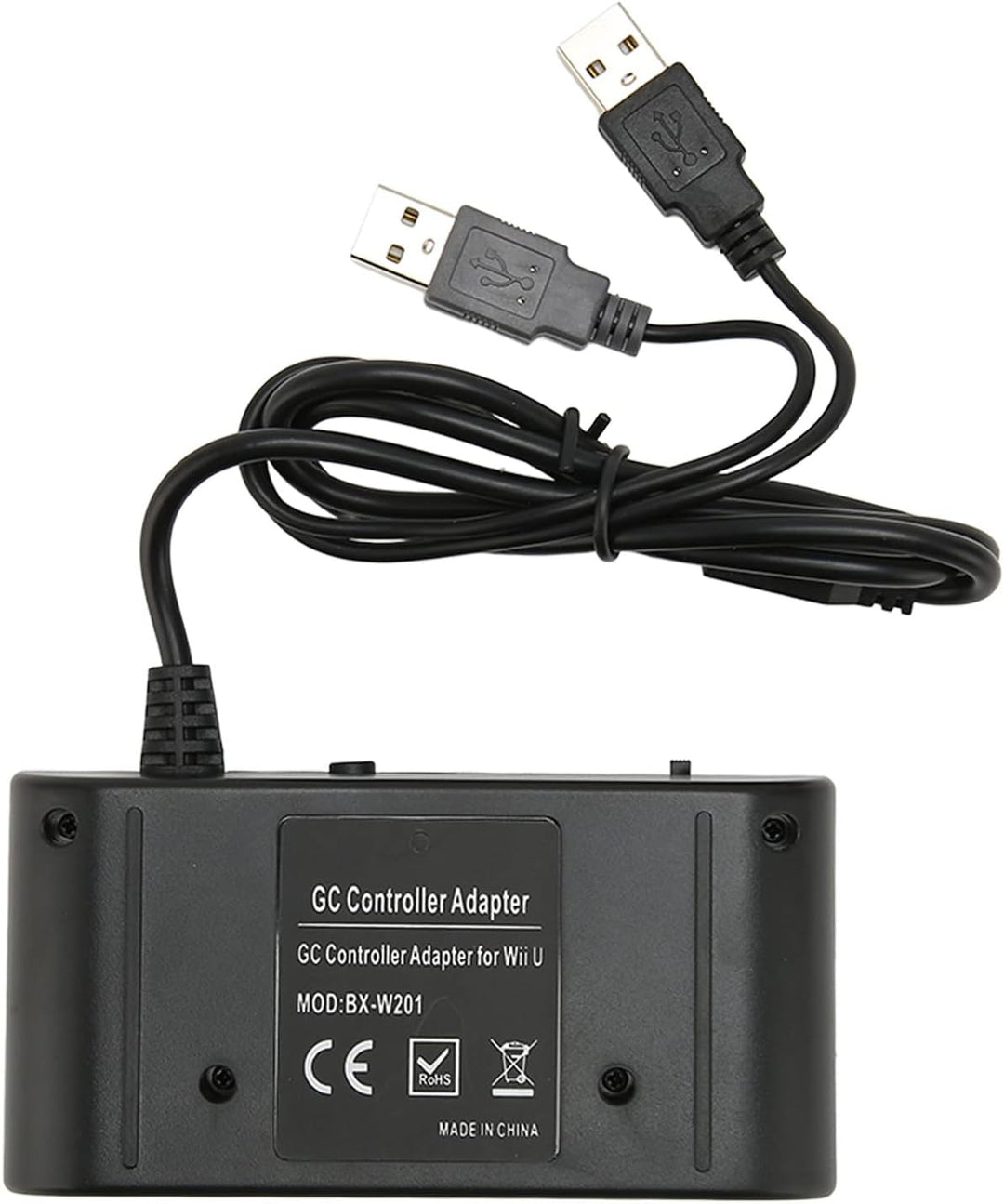 GC Adapter für Switch für Wii U-PC, Tragbarer 3-in-1-GC-Controller-Adapter, 4 Ports, Game-Controller