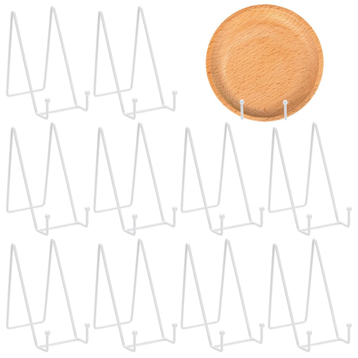 10 Stück 15.2cm Weisser Dekorativer Tellerständer Eisentellerhalter Zur Präsentation Staffelei Präse