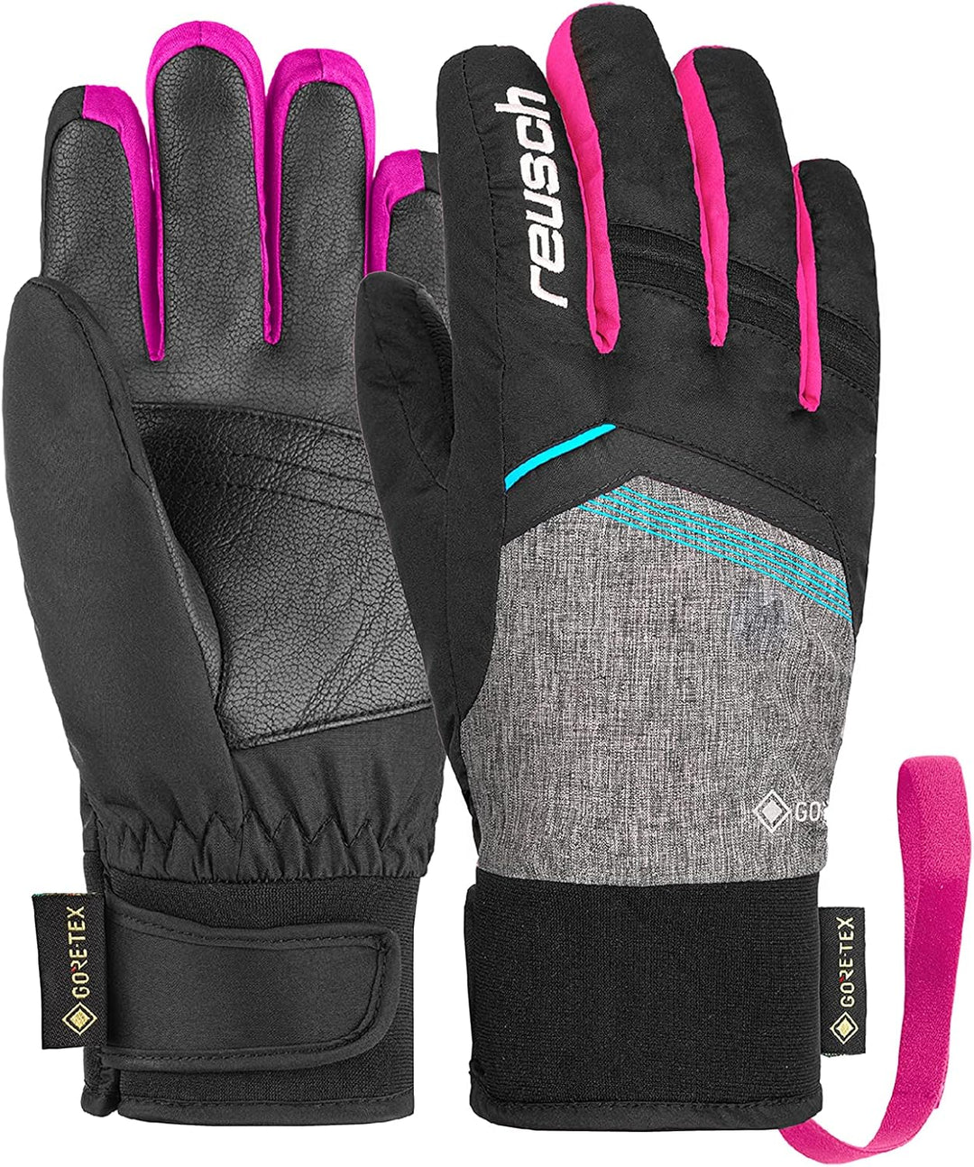Reusch Jungen Bolt Gore-tex Junior Warmer, wasserdichter und atmungsaktiver Winterhandschuh 6.5 schw