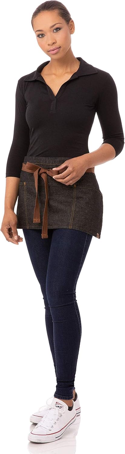 Chef Works Unisex Memphis Kellnerin Schürze Taillenschürze, Schwarz, Einheitsgrösse Schwarz Memphis,