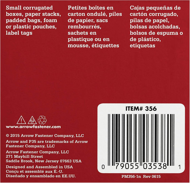 ARROW P35 Staples Box 5000-10mm / 3/8in 3/8-Inch natur, 3/8-Inch natur