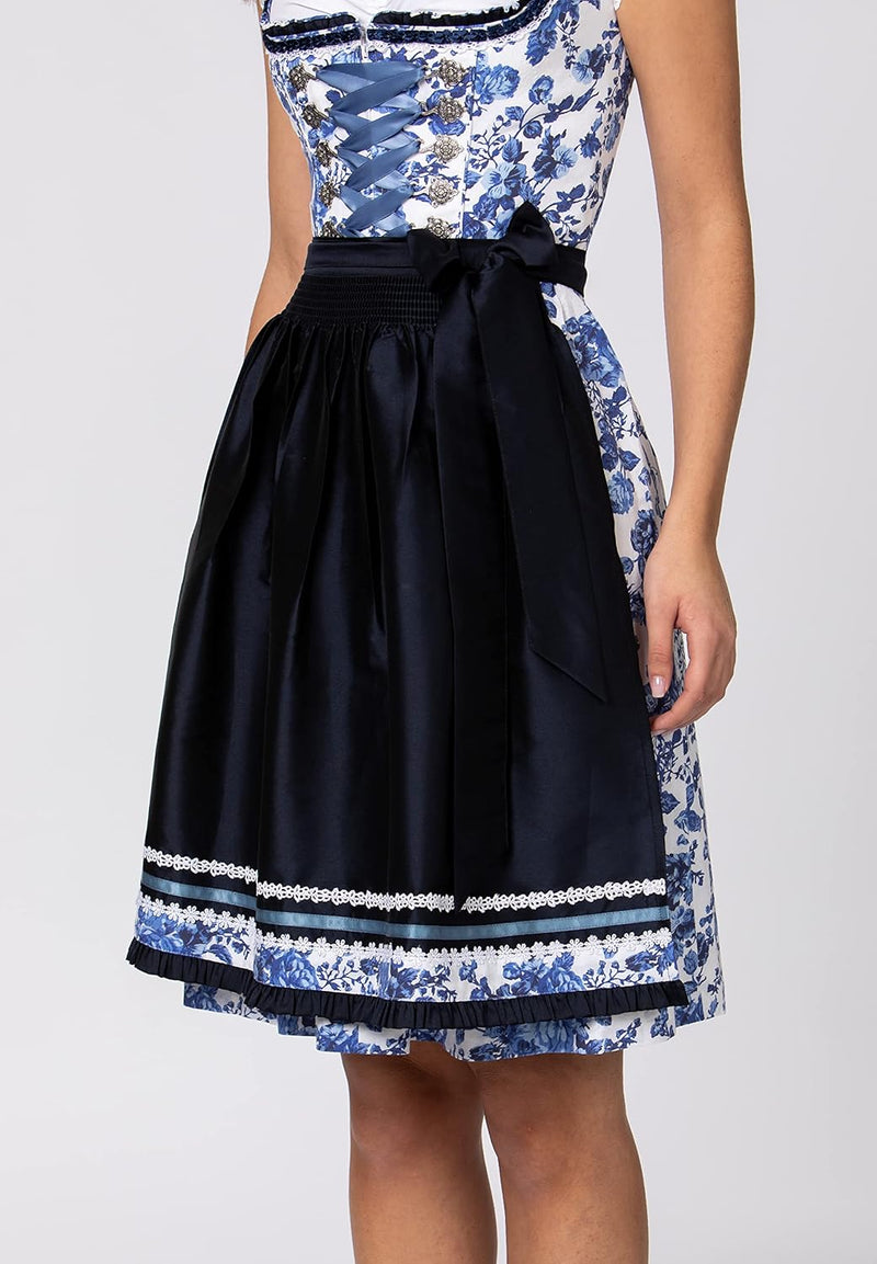 Stockerpoint Damen Dirndl Nikola Kleid für besondere Anlässe, 34 Blau