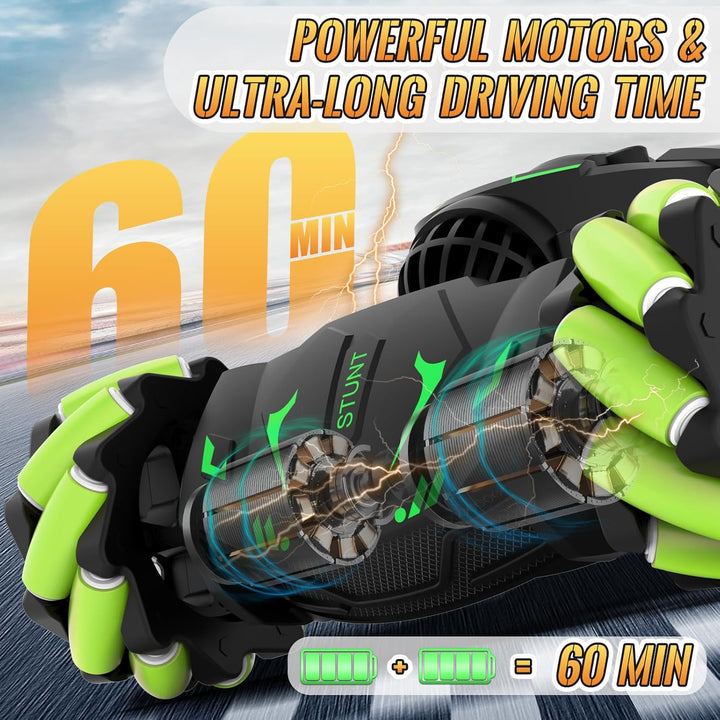 Pristar Ferngesteuertes Auto 1:14 RC Stunt Auto Car Drift Spielzeug 2,4 GHz 360 Drehung Handgeführte