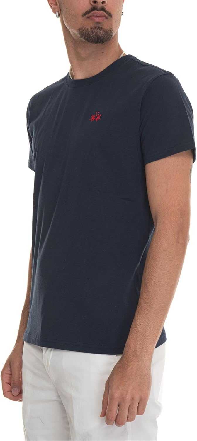 La Martina Herren Serge T-Shirt, XL Blau