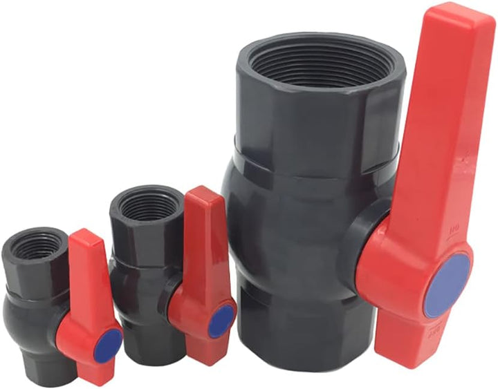 PVC Kugelhahn Wasserzulaufventil Kompaktes U weibliches Zwei-Wege-Gewinde Wasserzulaufventil zur Ste