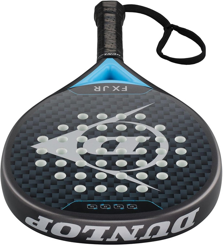 Dunlop FX Padel Schläger – Graphit- und Carbonrahmen – Für Junioren, Anfänger und Fortgeschrittene S