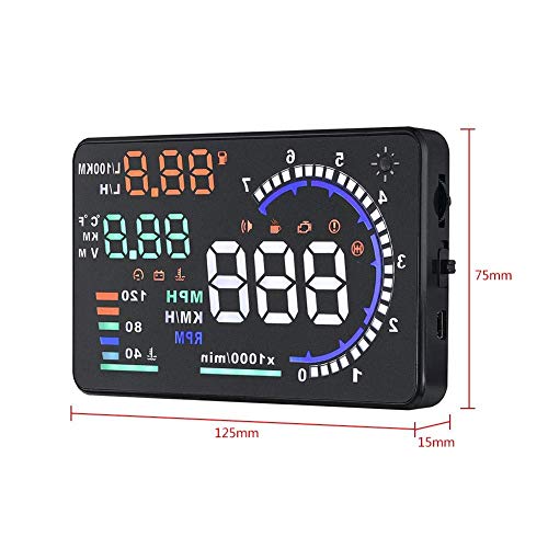 Auto Head Up Display, A8 5,5 '' II Auto HUD Head Up Display Overhead Videogeräte Auto Windshied Refl