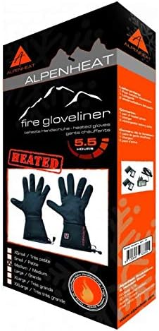 Alpenheat Unisex Handschuhe Fire-Gloveliner  Heated glove liner, Schwarz, XXL, AG1-XXL
