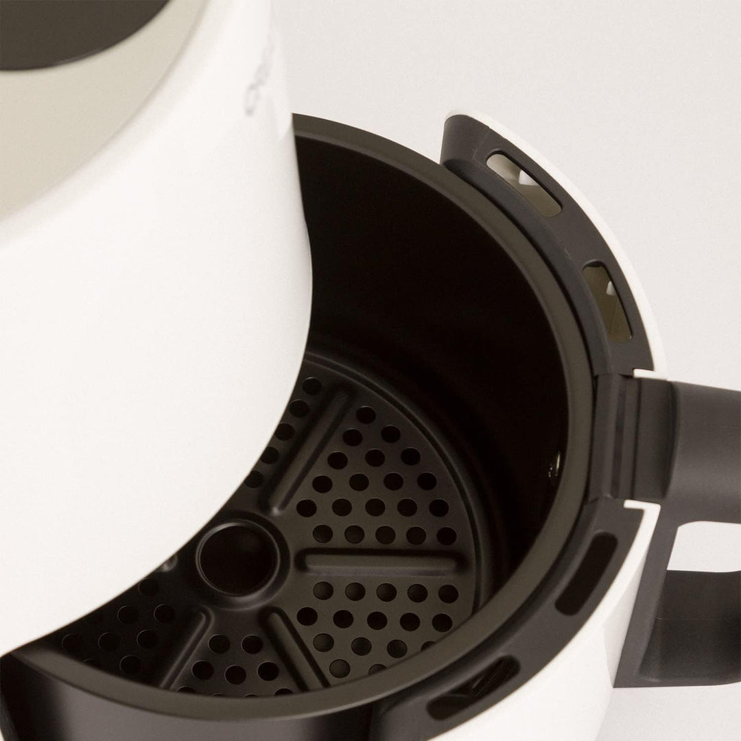 CREATE/FRYER AIR/Heissluftfritteuse 1.5L Weiss/Antihaft-Korb, Temperaturwähler 80–200°, automatische