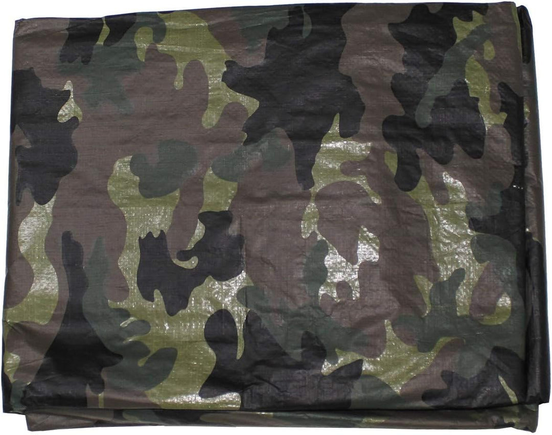 MFH Stabile Abdeckplane mit Metallösen Tarn Plane Schutzplane Gewebeplane Woodland Verschiedene Grös