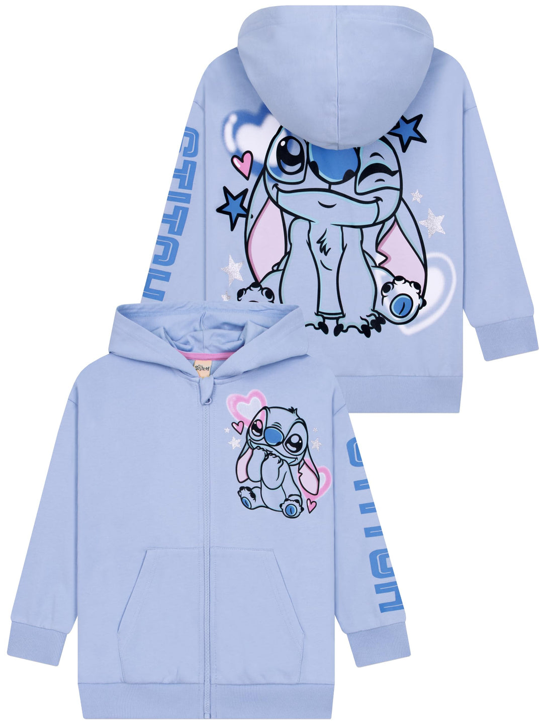 Disney Mädchen Lilo &amp; Stitch Glitzer Kapuzenpullover 140, 140