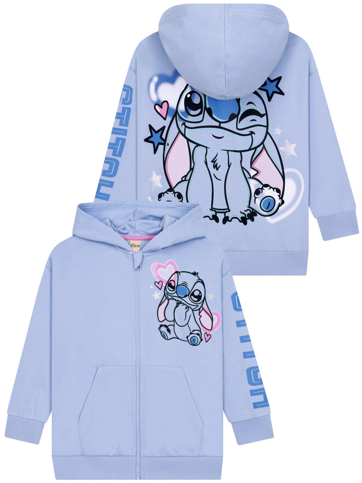 Disney Mädchen Lilo &amp; Stitch Glitzer Kapuzenpullover 140, 140