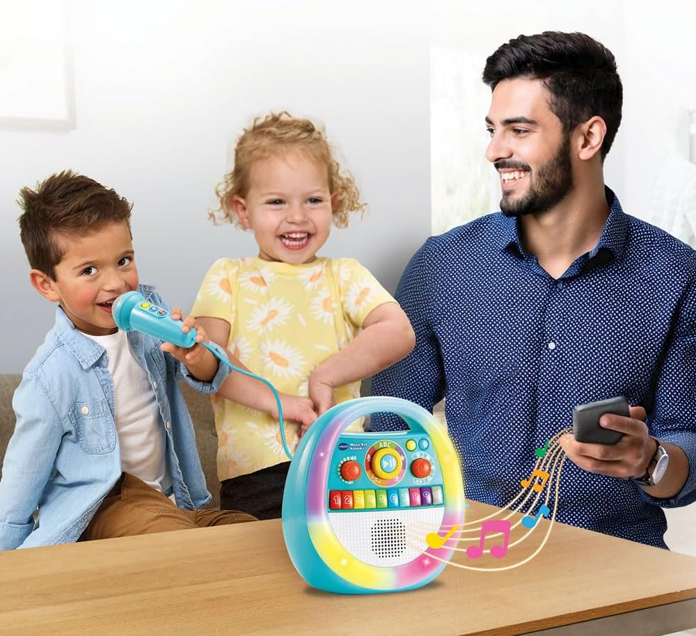 VTech Leapfrog Karaoke für Kinder, elektronisches Spielzeug für Kinder ab 2 Jahren, Bluetooth, inter