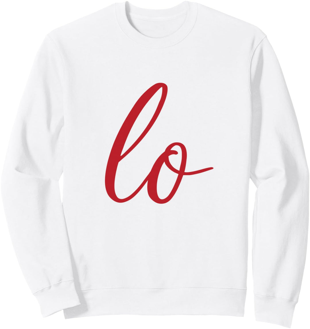 Couples Matching Sets Letter Print Love Sweatshirt