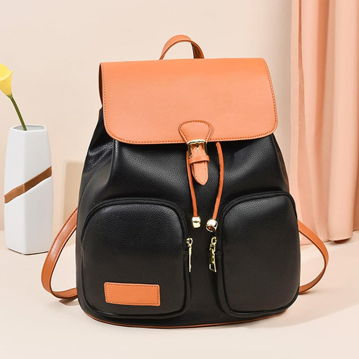NICOLE & DORIS Frauen Rucksack Modern Rucksack Damen Elegant PU Leder Rucksackhandtaschen Anti Diebs