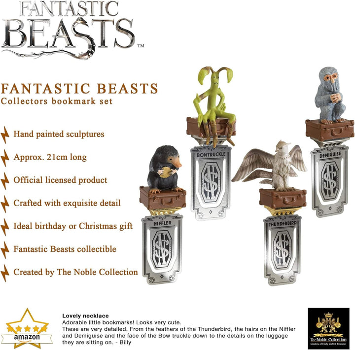 The Noble Collection Satz 4 Lesezeichen 8Cm
