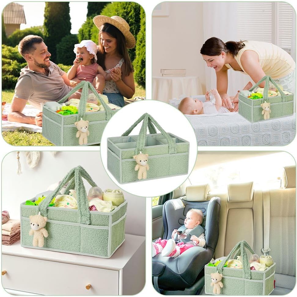 Baby Windel Caddy Organizer, Windel Organizer, Tragbarer Wickeltasche organizer, Plüsch Baby Diaper