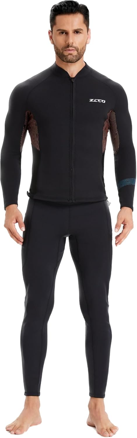 ZCCO Neoprenanzüge Top Jacke 1,5mm Neopren Anzüge Frauen Männer Neoprenanzug Jacke Langarm Tauchen T