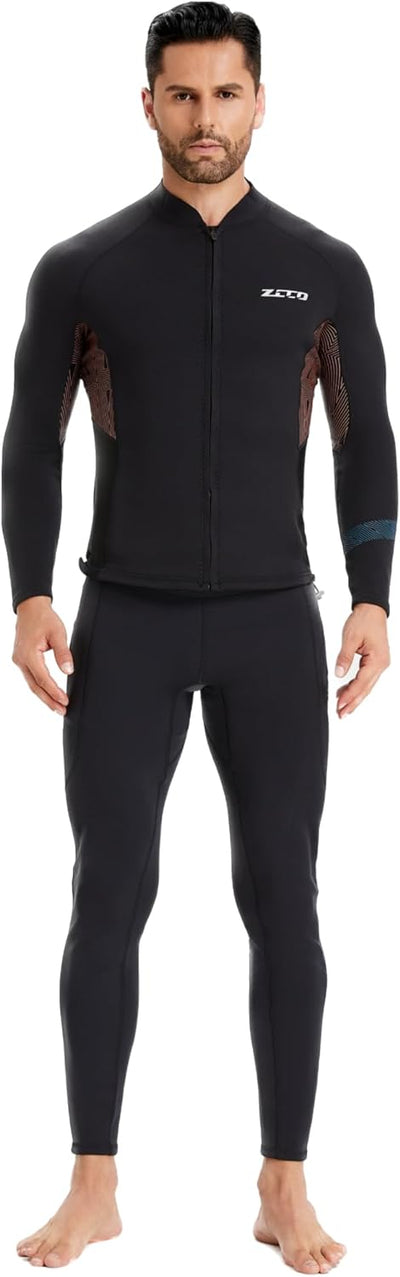 ZCCO Neoprenanzüge Top Jacke 1,5mm Neopren Anzüge Frauen Männer Neoprenanzug Jacke Langarm Tauchen T