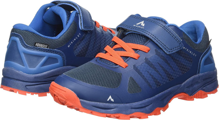 McKINLEY Unisex Kinder Kansas Ii Aqb Hausschuh 28 EU Blue Petrol Red, 28 EU Blue Petrol Red