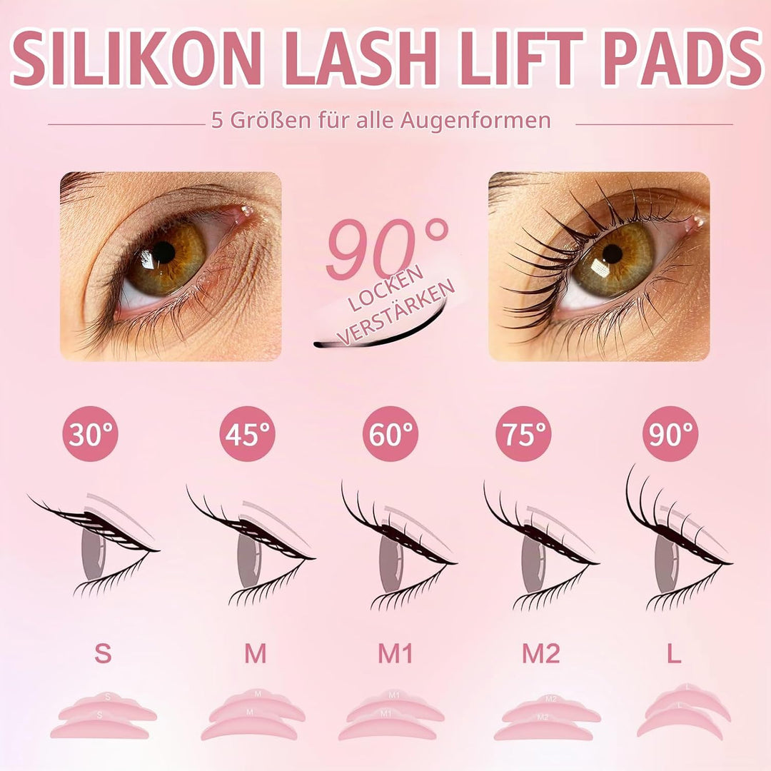 PERMANIA Wimpernlifting Set, Sanfte Formulierung Lash Lifting Set, DIY Wimpern Lifting und Augenbrau
